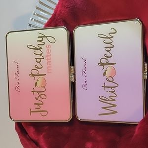 Too Faced Just Peachy Mattes Pallette and Too Faced White Peach Palette